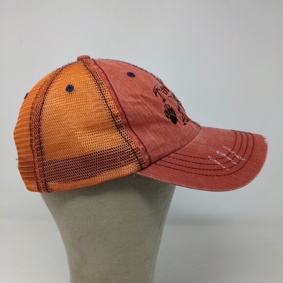 Two Bear Arms Men's Strapback Hat Orange OSFA Embroidered Logo - Picture 6 of 11